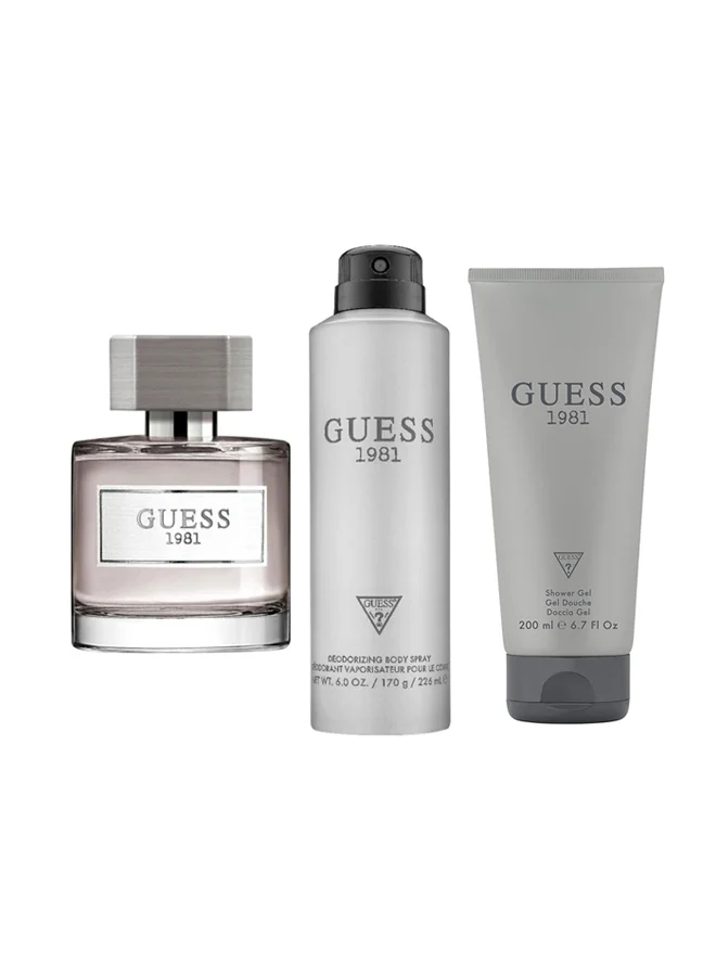 1981 Fragrance Gift Set for Men (EDT 100 mL, Body Spray 226 mL, Shower Gel 200 mL) wj605