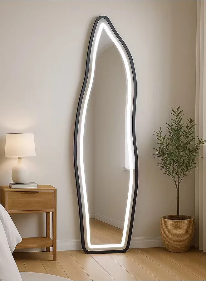 NKX Cloud Shaped Full Length LED Mirror Wall Mounted Premium Vanity Mirror (50x160 cm) r8oh4