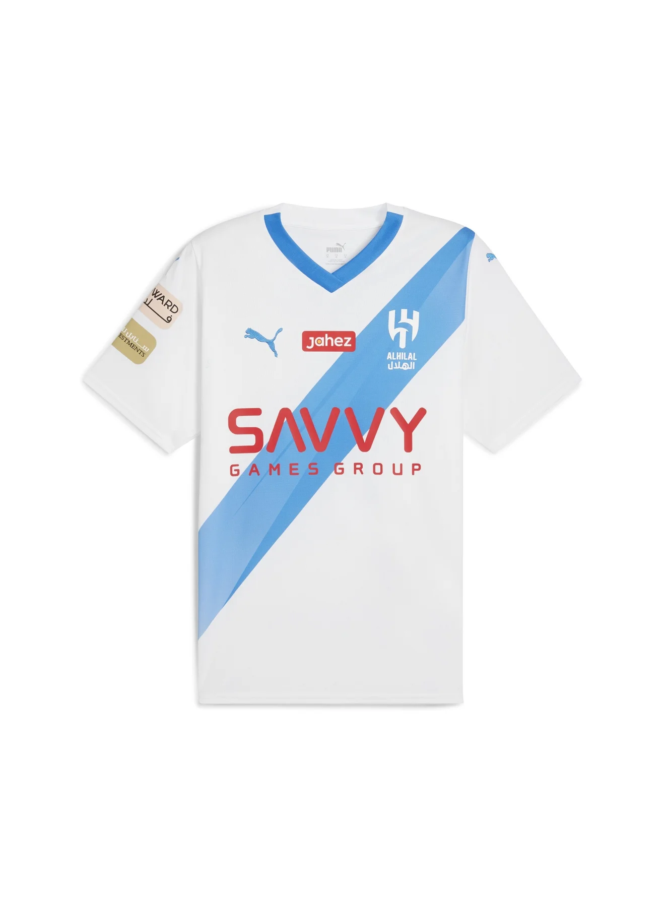 Sport Al Hilal SFC Neymar Jr. Away Football Jersey Premium Polyester Short Sleeve (White, Adult) 8sw8a