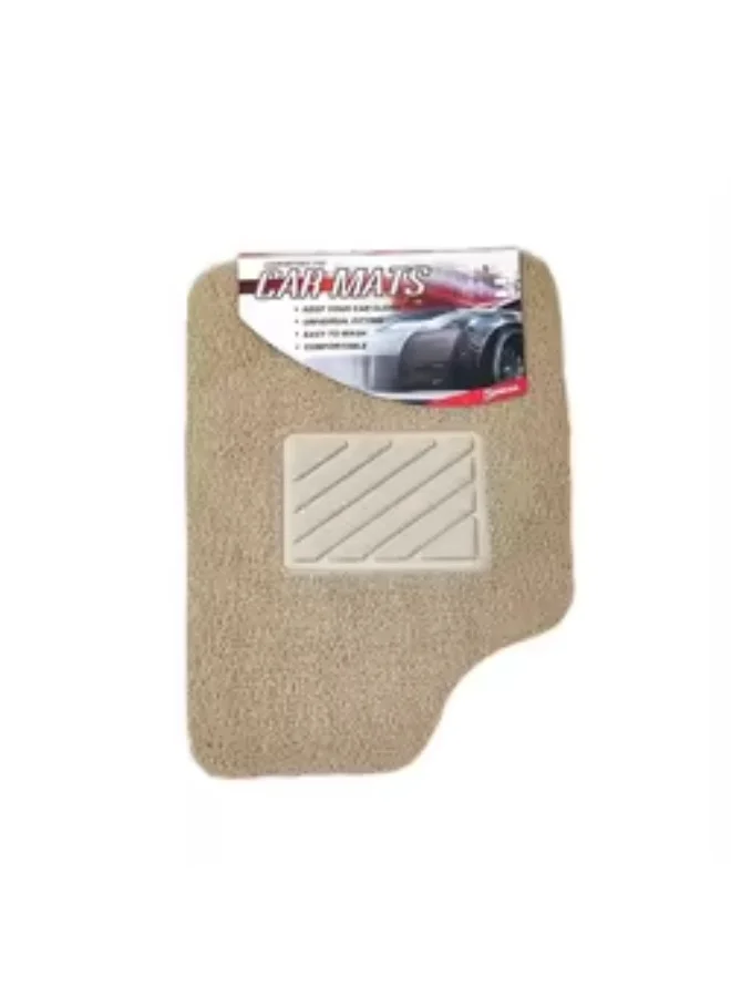 PROMASS Universal PVC Noodle Car Floor Mats (Beige, Set of 4) l6jyq