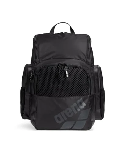 Premium Multisport Training Backpack Water-Resistant Gym Rucksack for Swimming and Fitness (Black, 35 Liters) ebzgk