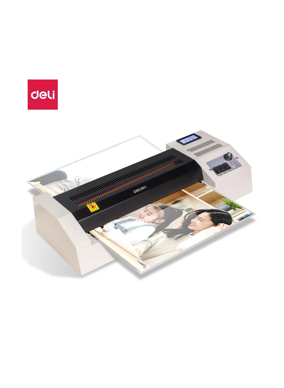 Premium A3 Laminator Machine Hot and Cold Lamination High-Speed Office Document Laminating Tool (Grey, 1 Unit) hxw7k