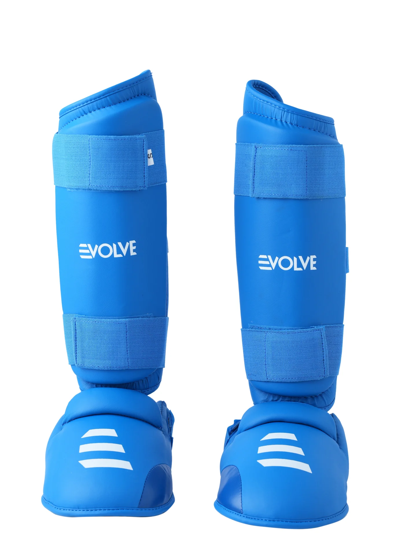 Evolve Karate Shin Guards with Instep Protection (Adjustable Foam Padded, Professional Martial Arts Gear) 85u6w