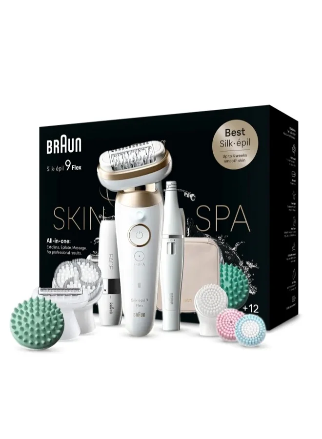 Premium 3D Epilator for Smooth Skin Results with Flexible Head and Precision Attachments (1 Unit) m5nxx