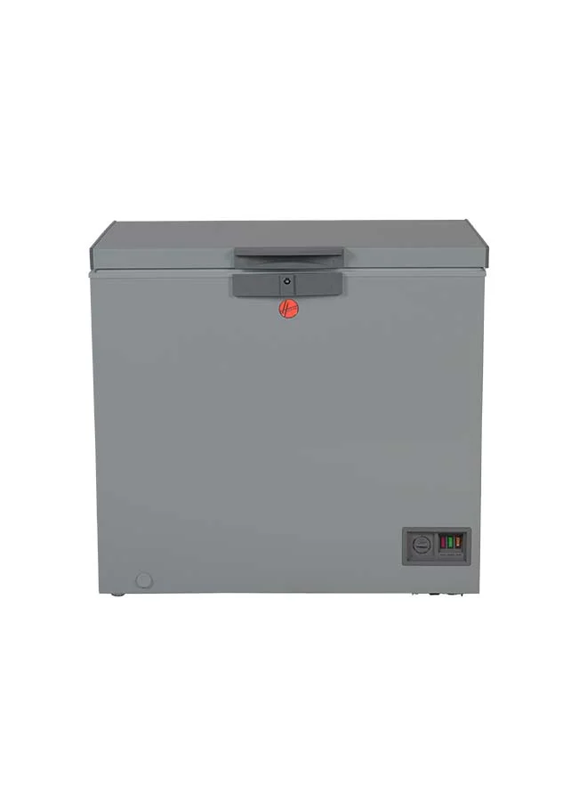 HOOVER Chest Freezer Single Door Low Frost Cooling System (Grey, 263 L) 7ooyq