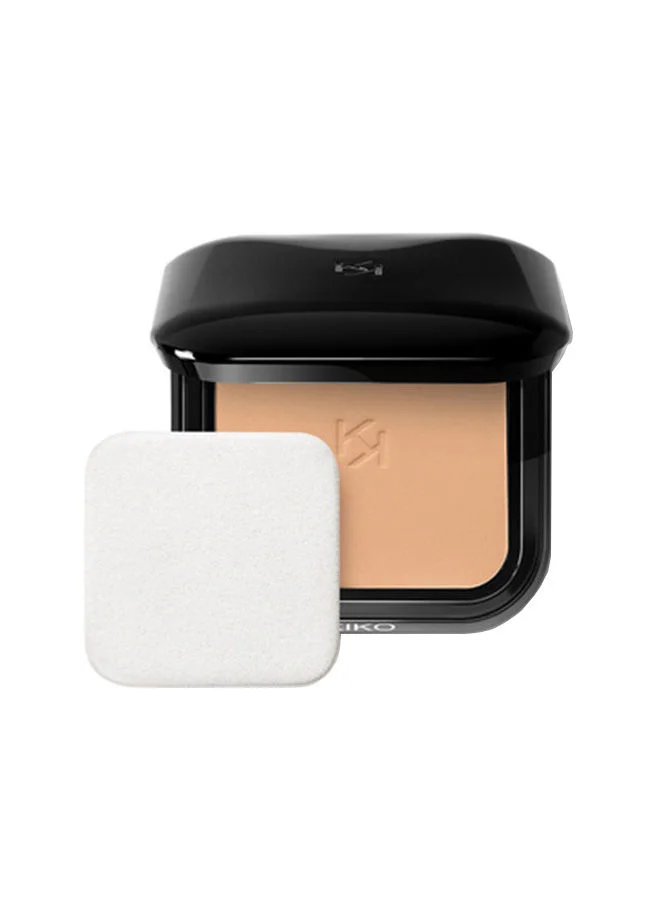 KIKO MILANO Full Coverage Blurring Powder Foundation (Marble, 10g) for Oily Skin opsxf
