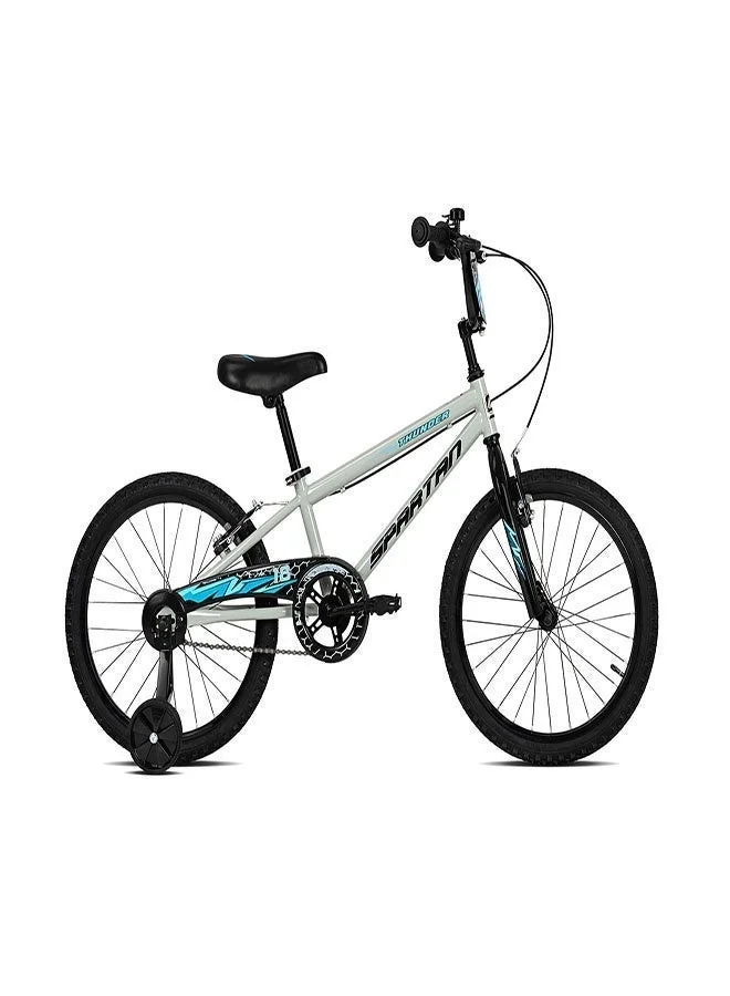 Spartan Thunder Kids Bike with Training Wheels (Gray, 45.7 cm) lqylm
