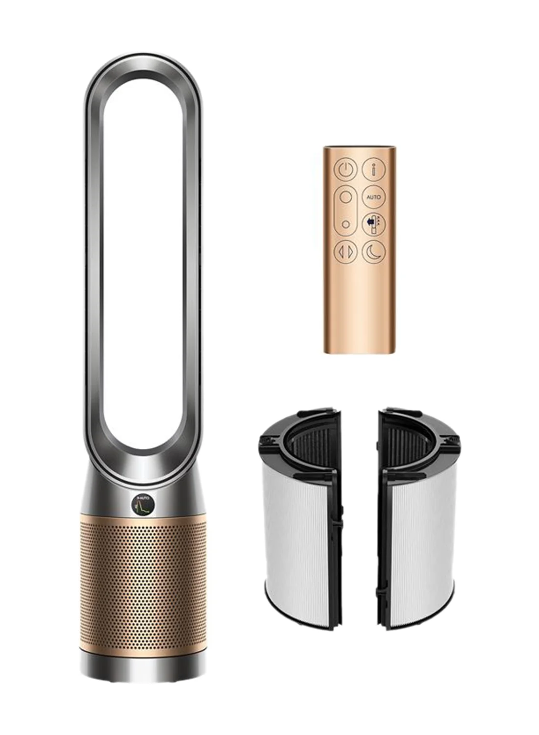 Premium High-Speed Ionic Air Purifier with De-NOx Technology (Gold, 1 Unit) uwxbx