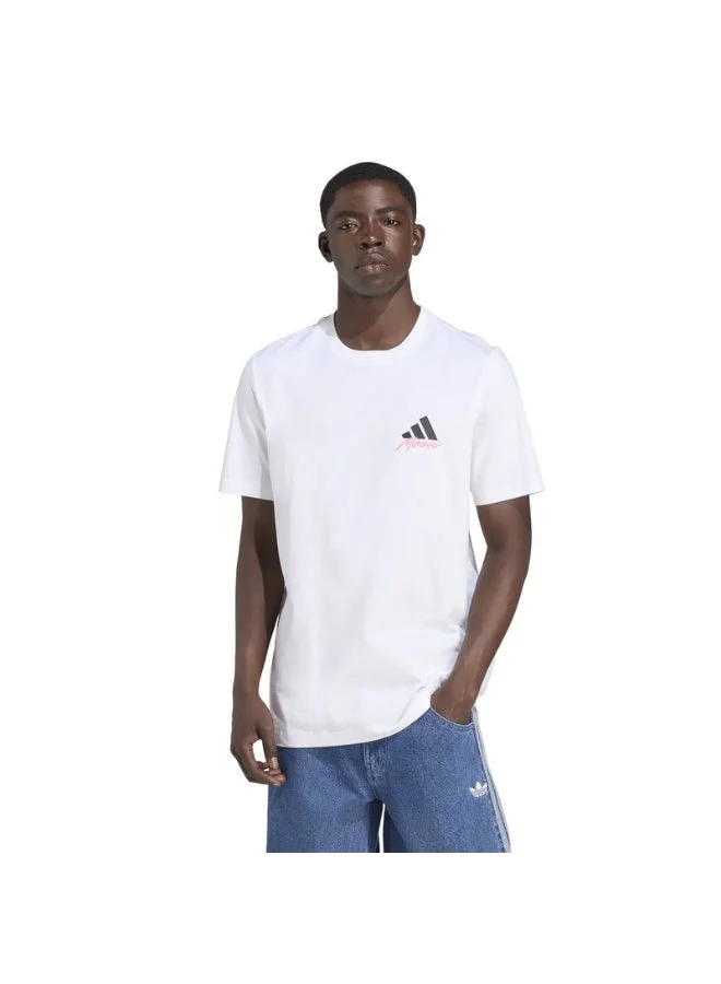 Premium Graphic Short Sleeve Crew Neck Tee (White, Men's Large) tzqrg