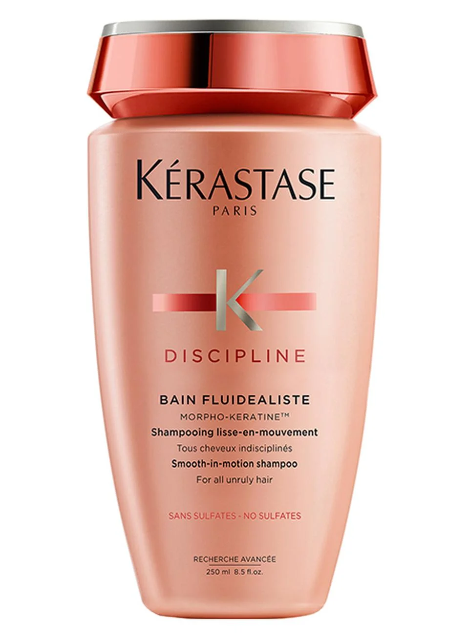 Kerastase Discipline Bain Fluidealiste Smoothing Shampoo (Clear, 250 mL) for Frizz-Prone Hair 50p8a