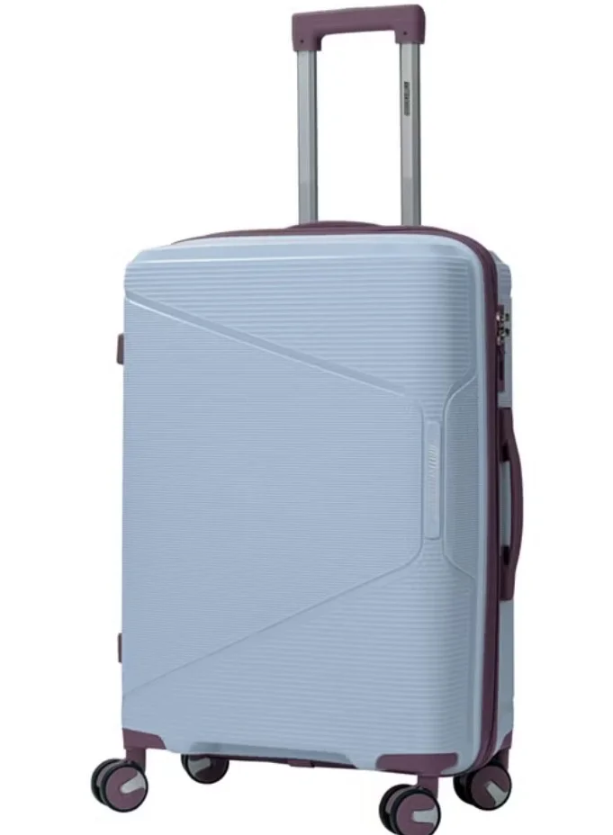 BRITISH TOURISTER 24-Inch Polypropylene Hardside Spinner Suitcase with TSA Lock (Grey, 61 cm) 7akzu