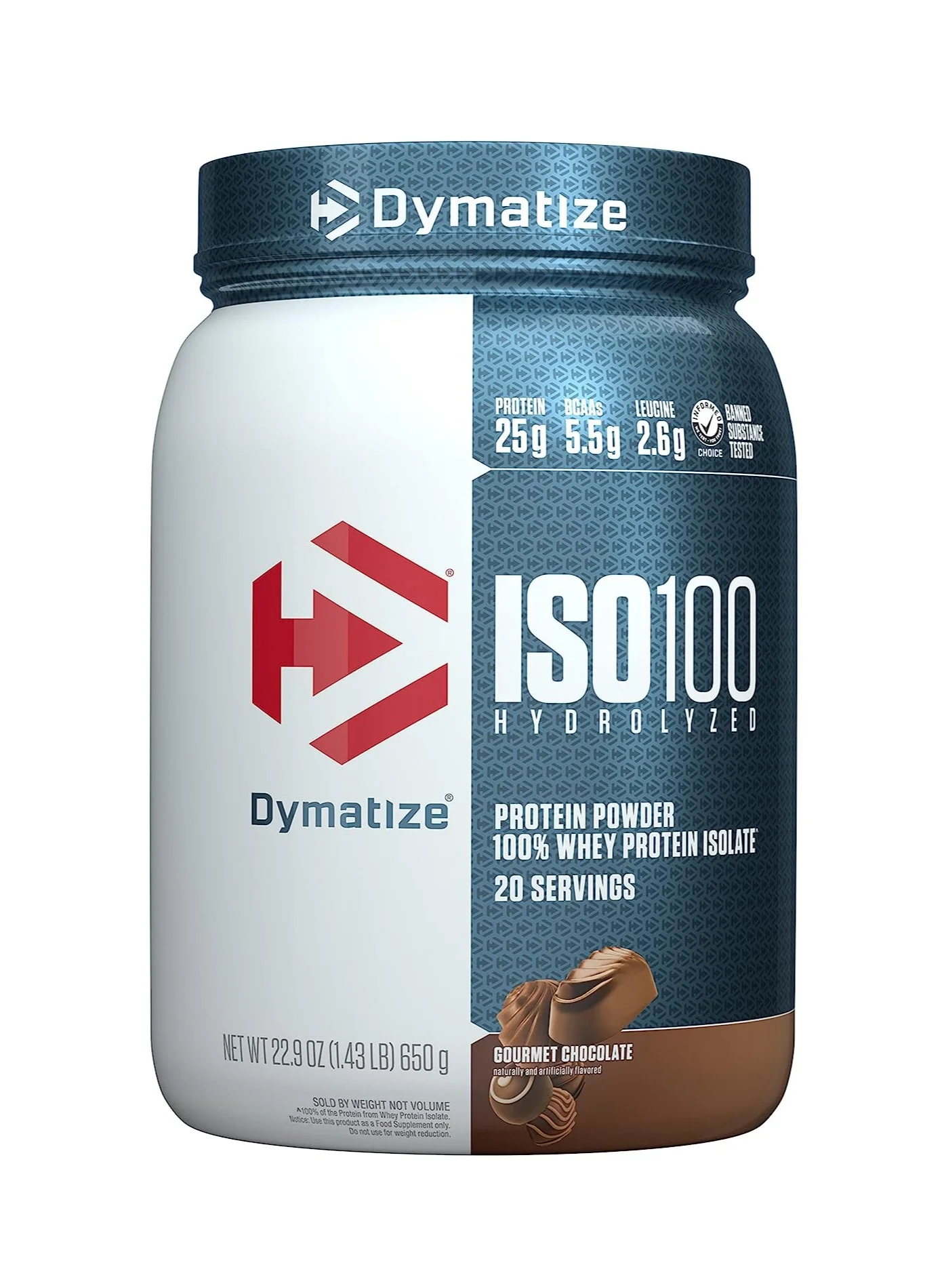 Premium Hydrolyzed Whey Protein Isolate Powder Gourmet Chocolate Flavor (650g) lmr1j