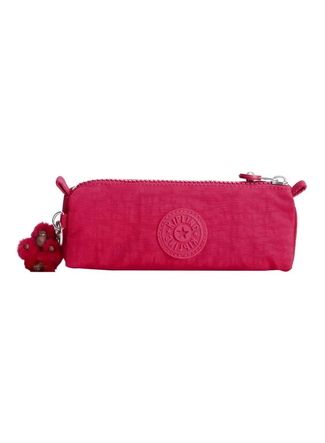 Kipling Freedom Pencil Case Premium Durable Storage Pouch for School and Office (True Pink, 22 cm x 6 cm x 6 cm) jy2be
