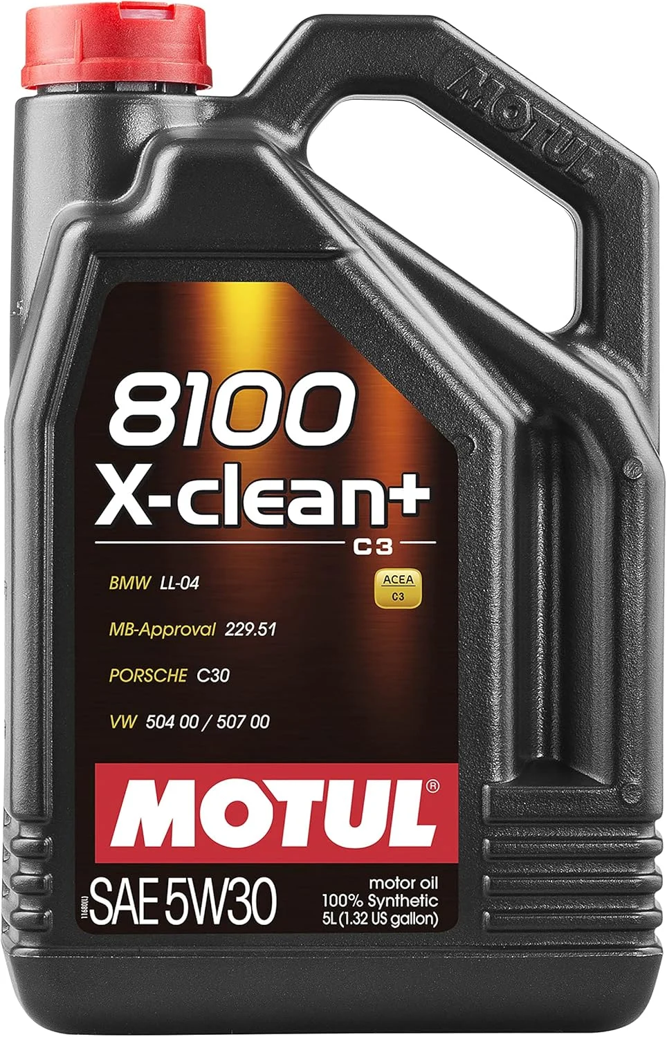 Motul 8100 X-Clean+ Synthetic Engine Oil 5W-30 (Premium Performance, 5L) 1ryyy