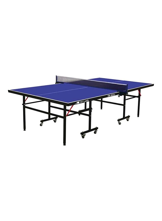 Sky Land Single Folding Movable Tennis Table (Blue, 274 cm x 152.5 cm) 36tla