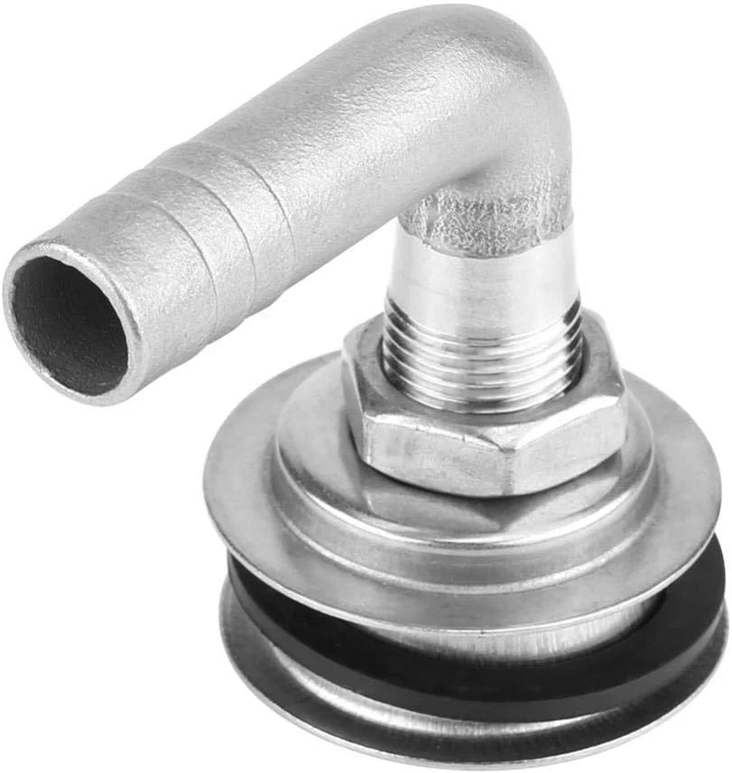Marine Fuel Tank Vent 90 Degree Flush Mount Stainless Steel for 5/8 inch Hose (15.8 mm) emuxc