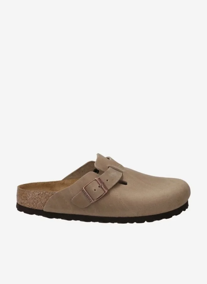 Premium Suede Leather Clog Sandals Wide Width Soft Footbed (Brown, 40 EU) bw3n4