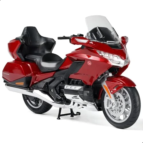 Premium Diecast Motorcycle Model Toy (1:12 Scale, Red) - Detailed Metal and Plastic Collectible for Adults y1m9e