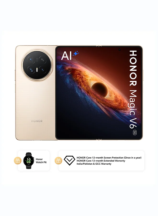 Premium Foldable 5G Smartphone 16GB RAM 512GB Dual SIM Gold (7.95 inch) - Middle East Version b0dm1