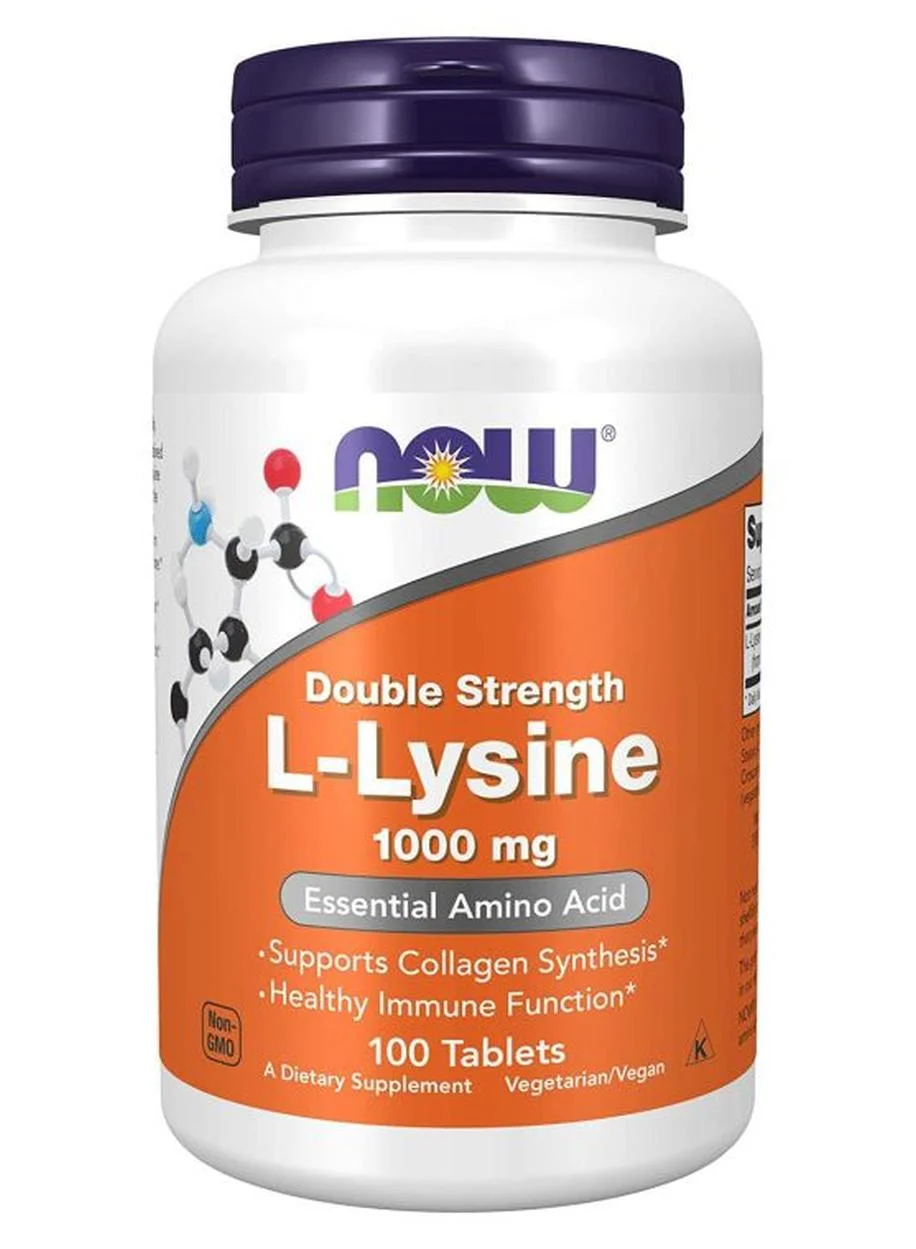 Premium L-Lysine Amino Acid Supplement (1000mg, 100 Tablets) Vegetarian Friendly hqsh3