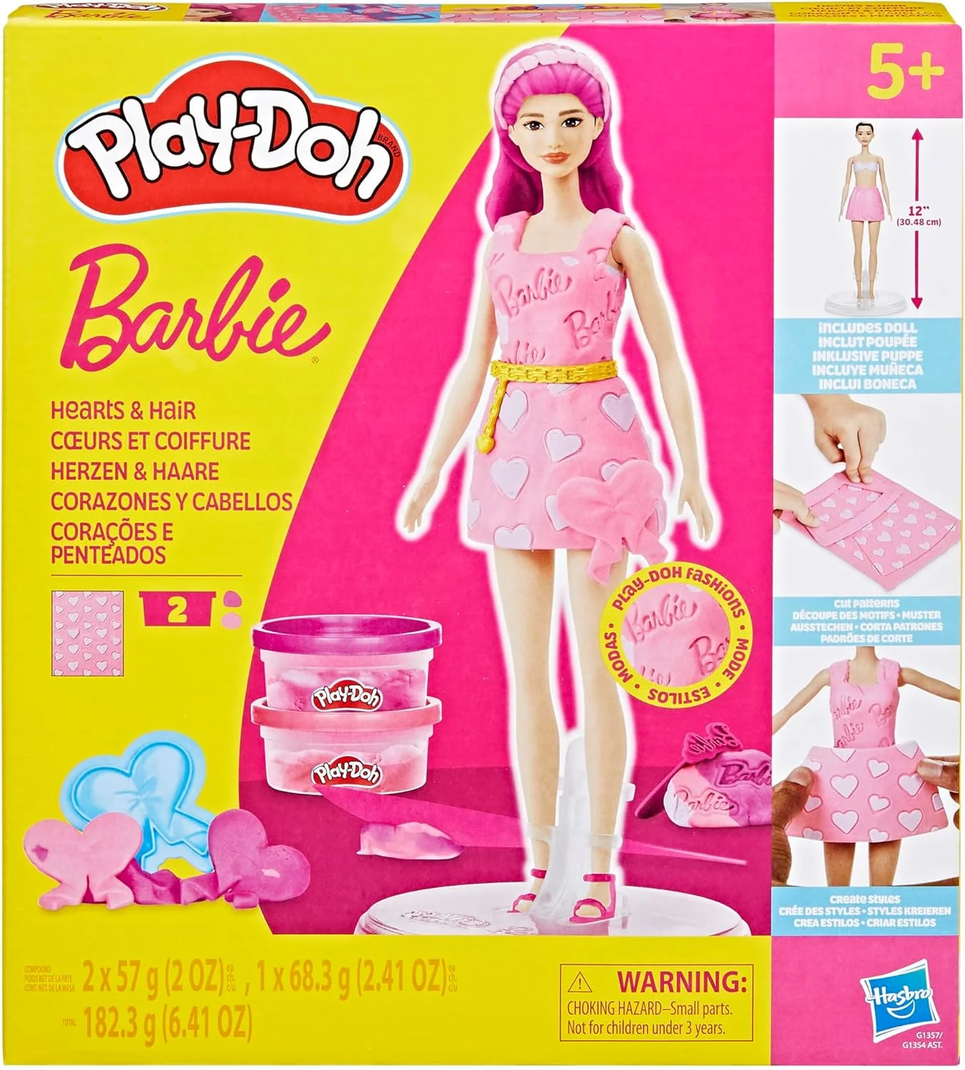 Premium Fashion Doll Hearts and Hair Styling Set with Accessories (Kids, 30 cm) nr0dt