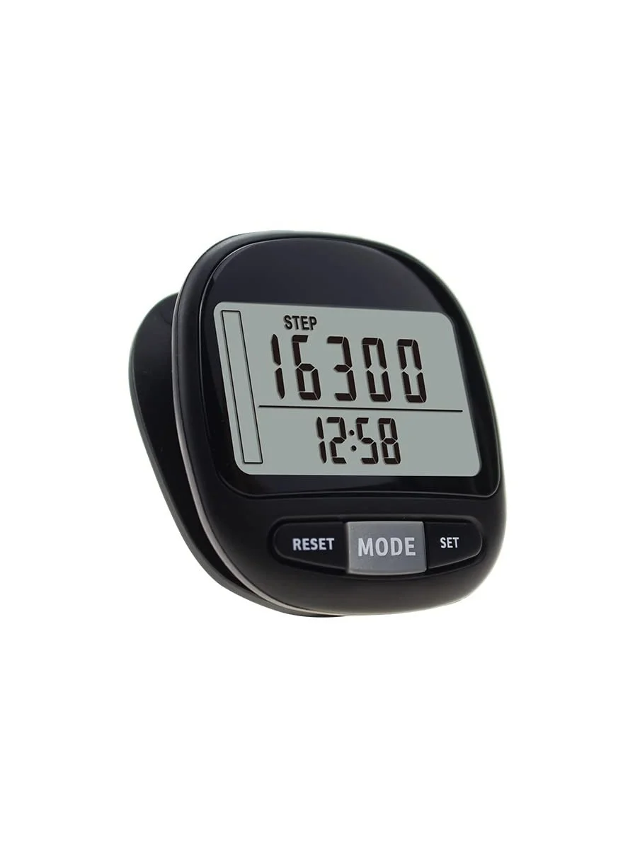 SOLARAE 3D Digital Walking Pedometer with 7-Day Memory Tracking (Compact, Black) 9sm0t
