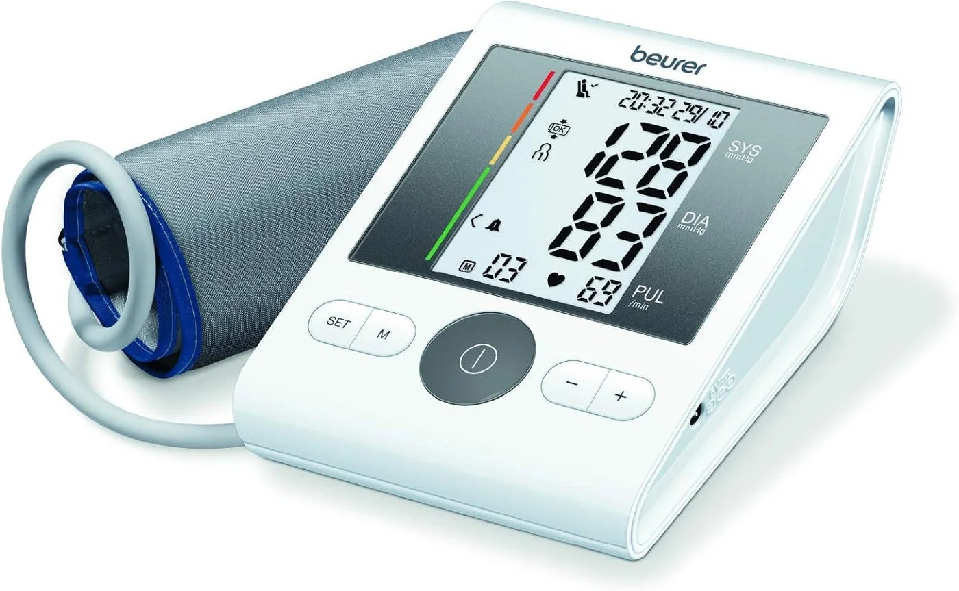 Upper Arm Blood Pressure Monitor Digital Heart Rate Tracker Premium Medical Device (Universal Cuff, 1 Unit) x79ks