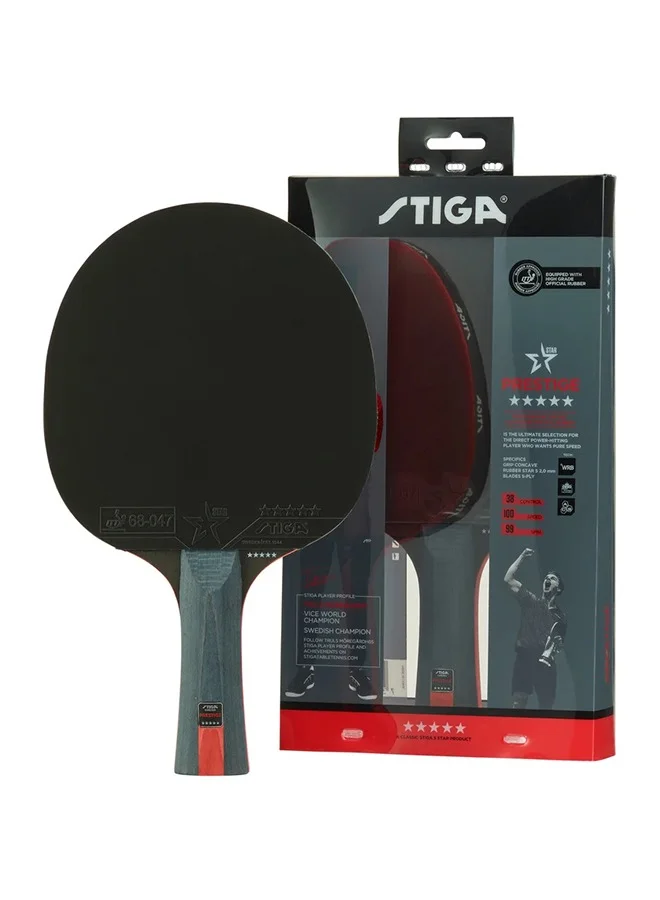 Premium 5-Star Table Tennis Racket Professional Grade Ping Pong Paddle (Standard Size) 4a5g9