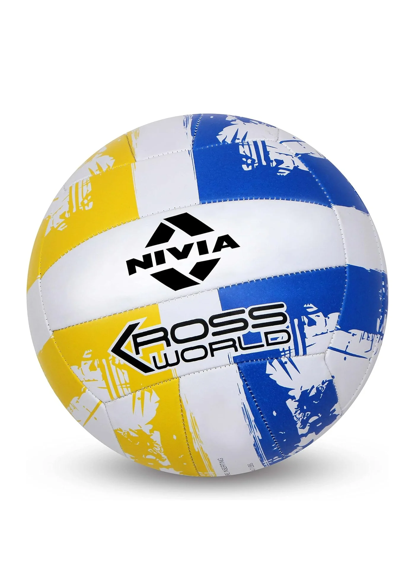 Nivia Kross Rubber Volleyball (18-Panel, Size 4) Durable Training Ball for Indoor and Outdoor Recreational Use o2pn6
