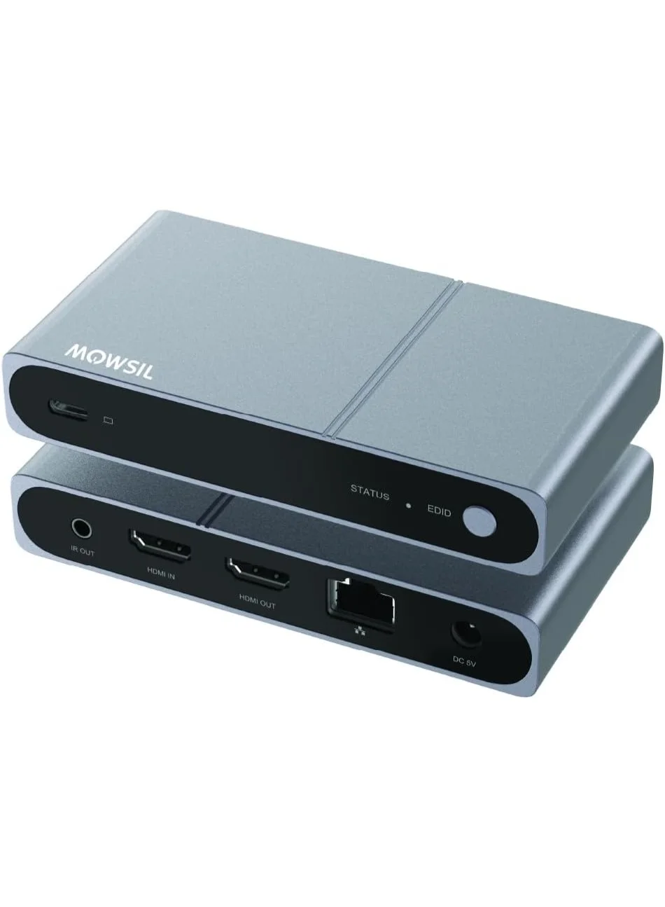 Mowsil HDMI KVM Extender Over CAT6 Cable (4K 30Hz, 120m Range, Multi-Receiver Support) 1wabs