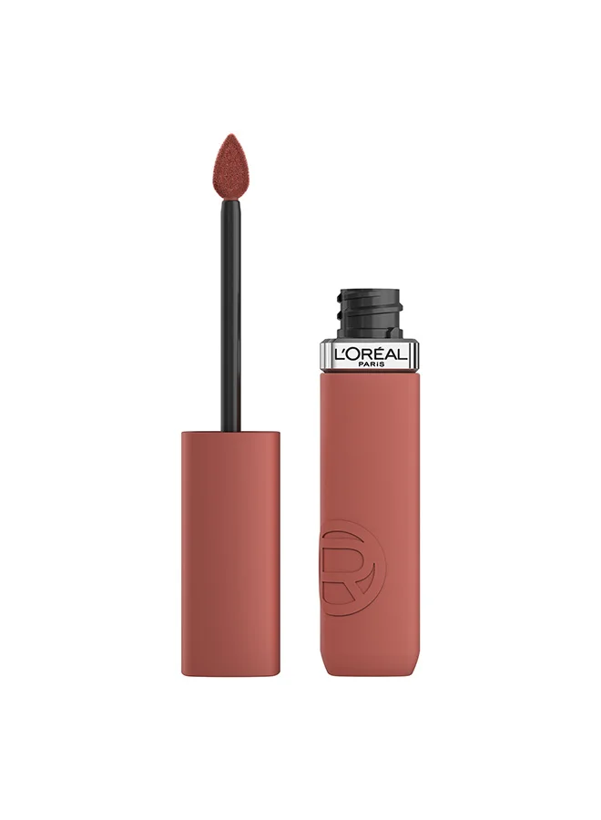 L'OREAL PARIS Infaillible Matte Resistance Liquid Lipstick Long-Lasting High-Pigment Formula (Worth It Medium, 5 mL) 6nbr8