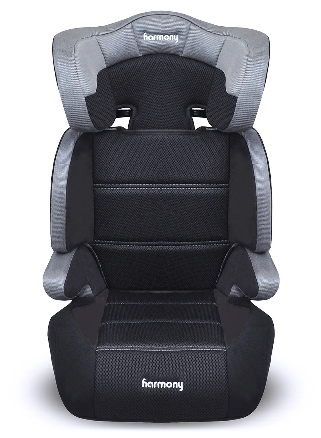 Harmony Dreamtime Deluxe Comfort Booster Car Seat (Heather Grey, 18-50 kg) 2-in-1 High-Back and Backless Design for Kids mkpuw