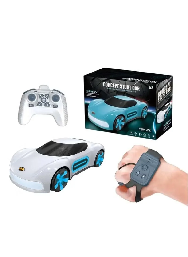 BlueFire 2.4GHz RC Stunt Car Gesture Sensing Remote Control Vehicle with Mist Spray LED Lights and 360 Degree Drift (1:16 Scale) 106fw