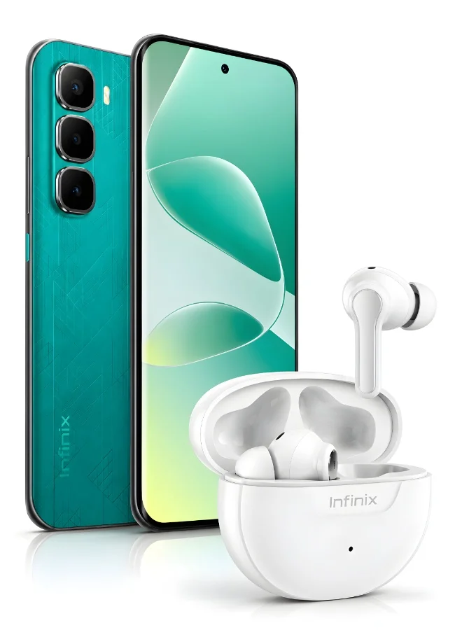 Premium Smartphone with Earbuds 256GB Storage 144Hz AMOLED Display 50MP Camera 5160mAh Battery (Cyber Green, 8GB RAM) sn1mi