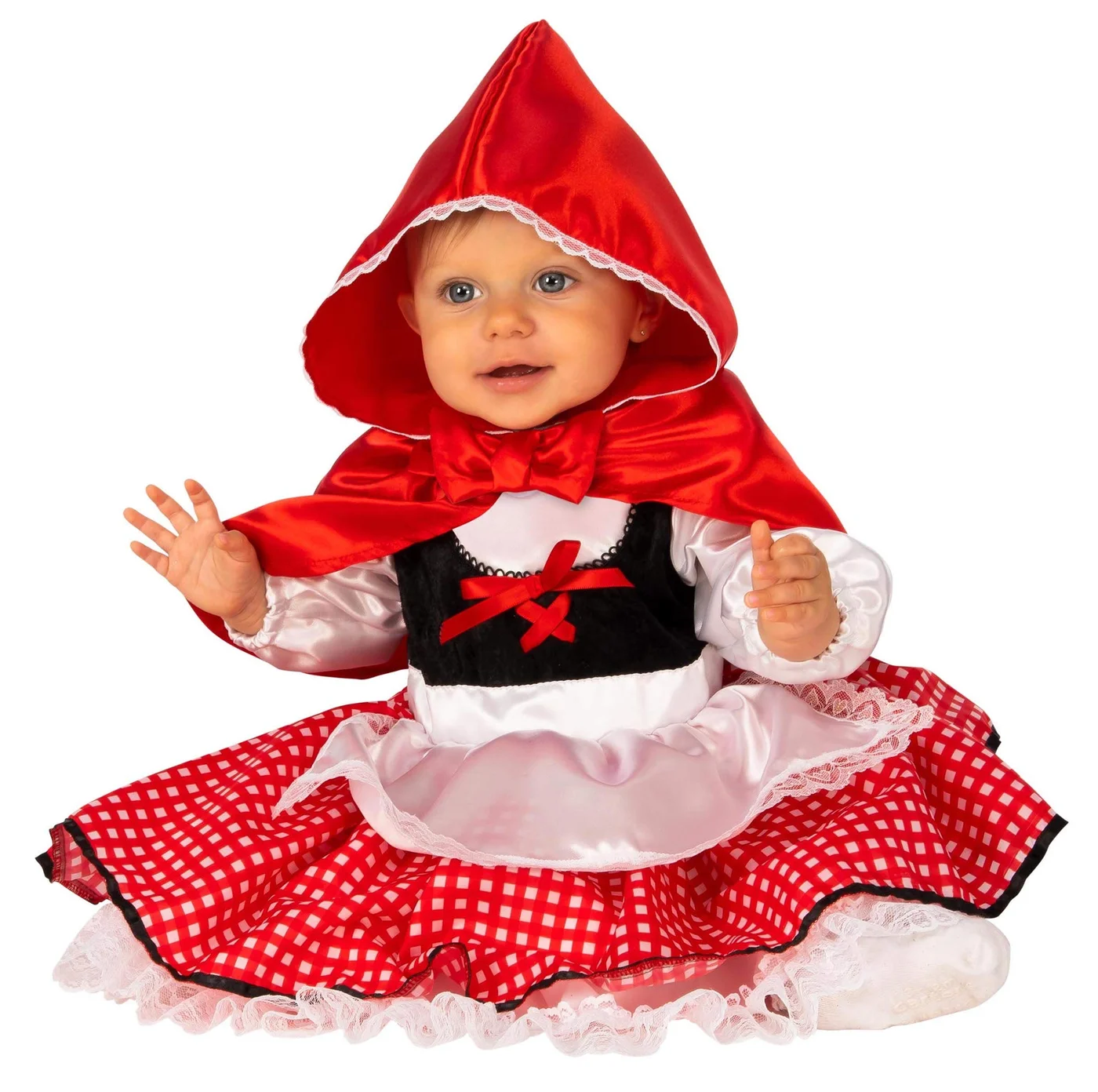 Premium Little Red Riding Hood Costume for Infants (Red, 6-12 Months) 1aehi