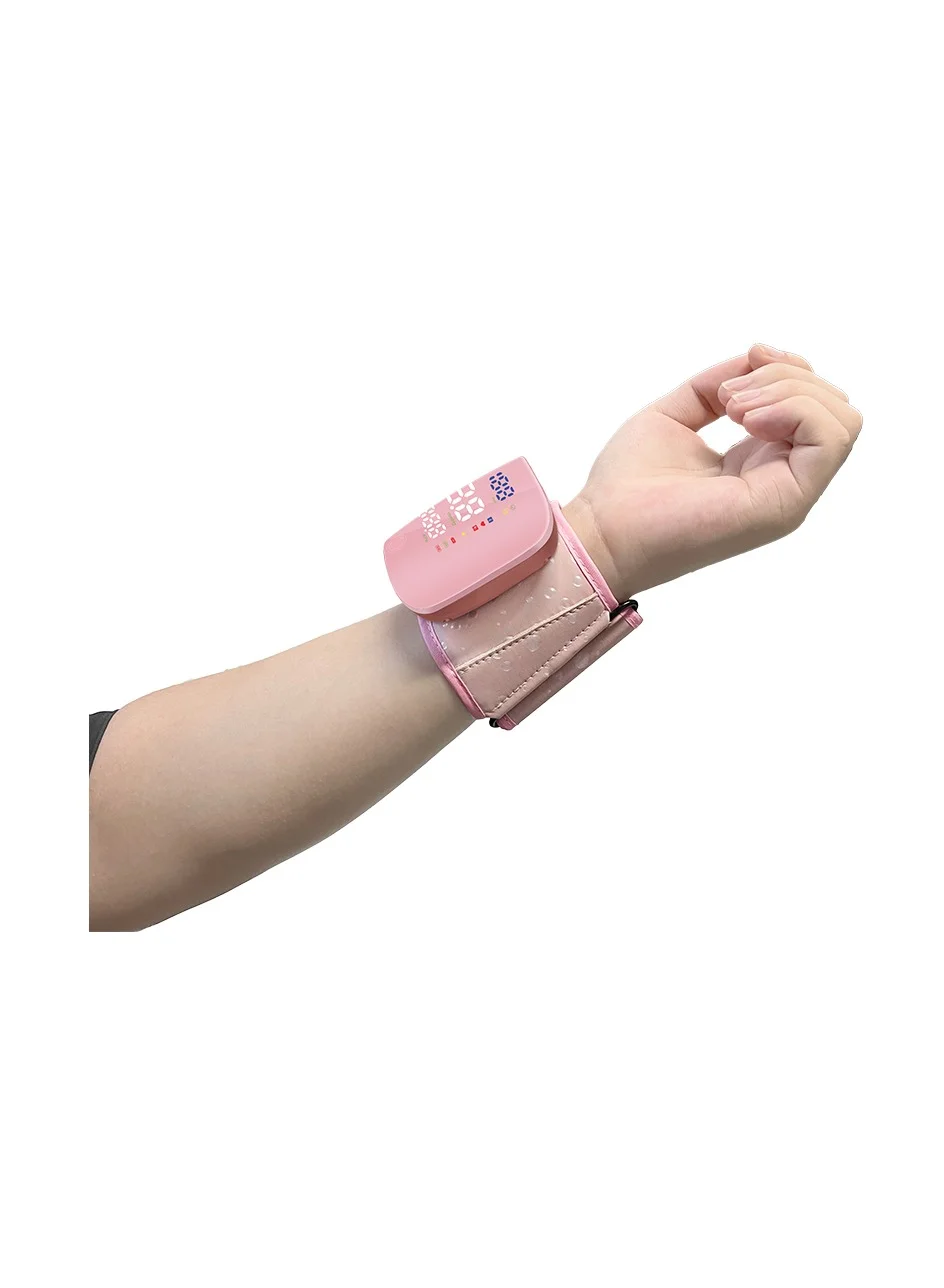 REALBLAD Wrist Blood Pressure Monitor with Arabic Voice Broadcast and LED Display (Pink, 1 Unit) ve1rr