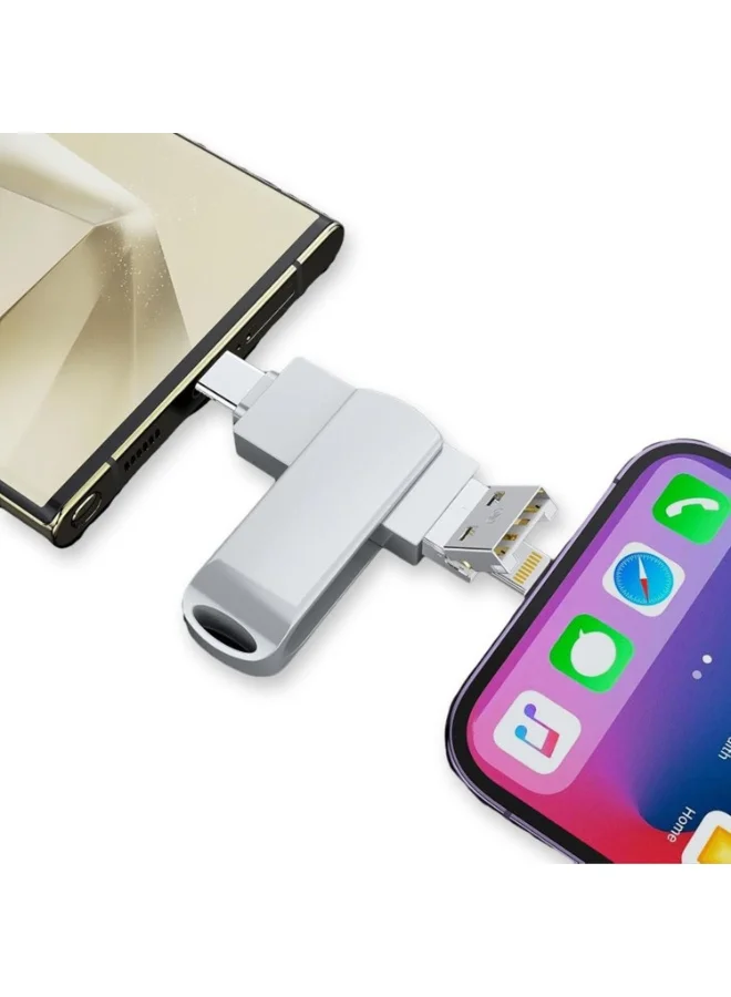 INSIJAM 4-in-1 USB Flash Drive Type-C Thumb Drive High-Speed Data Storage for Computer Laptop and Android (2TB) j3wz7
