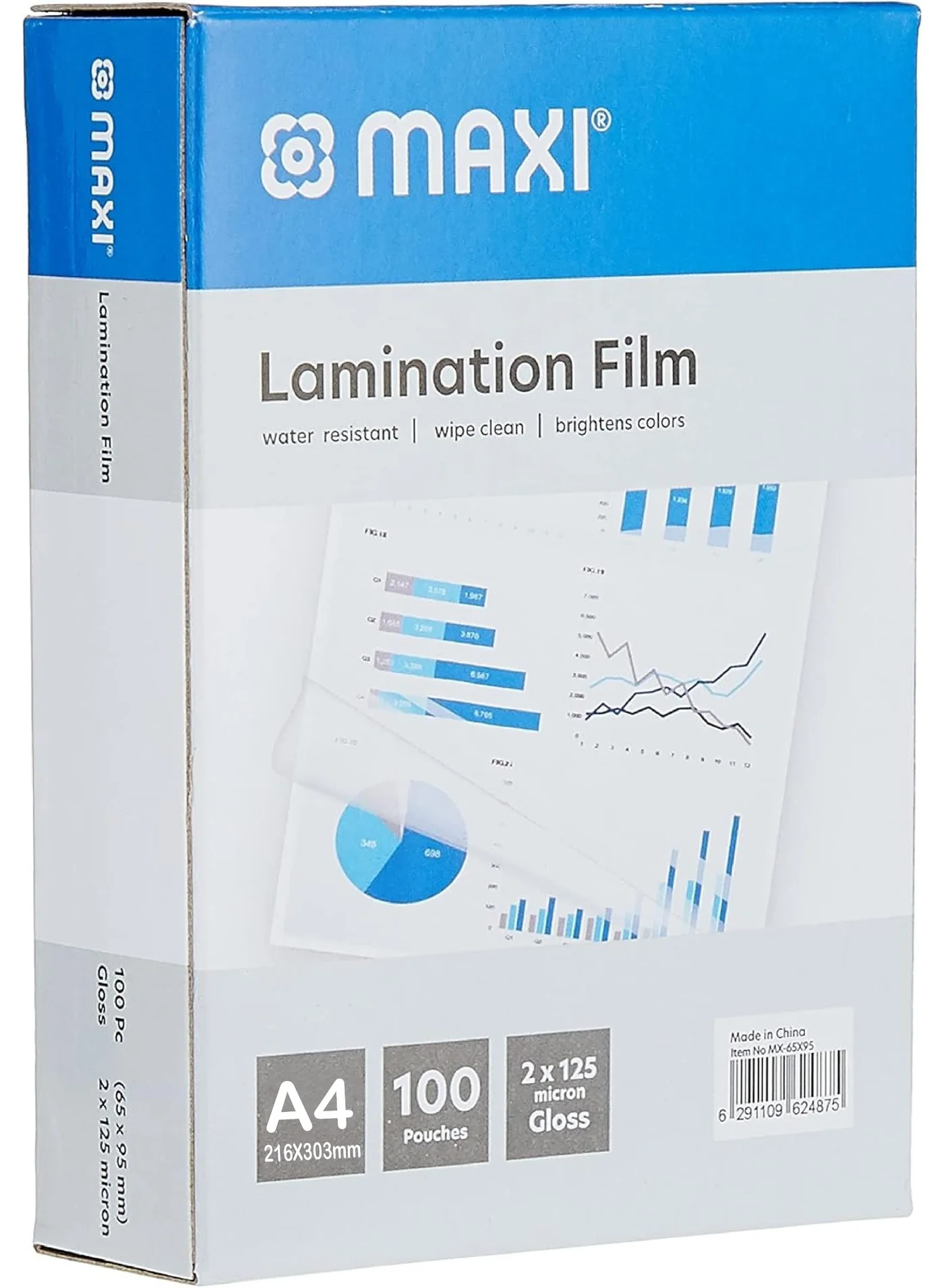 Maxi Premium Thermal Lamination Film A4 Size (216 x 303 mm, 100 Pieces) 4fr7x