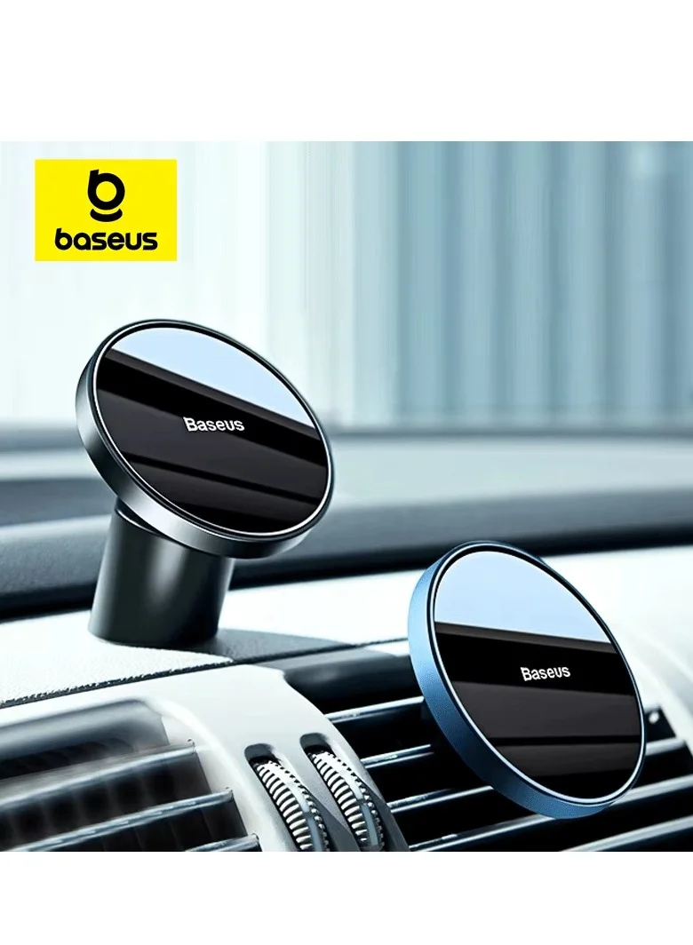 Magnetic Car Phone Mount Dashboard and Air Vent Holder (Aluminum, Universal Fit) p0ur0