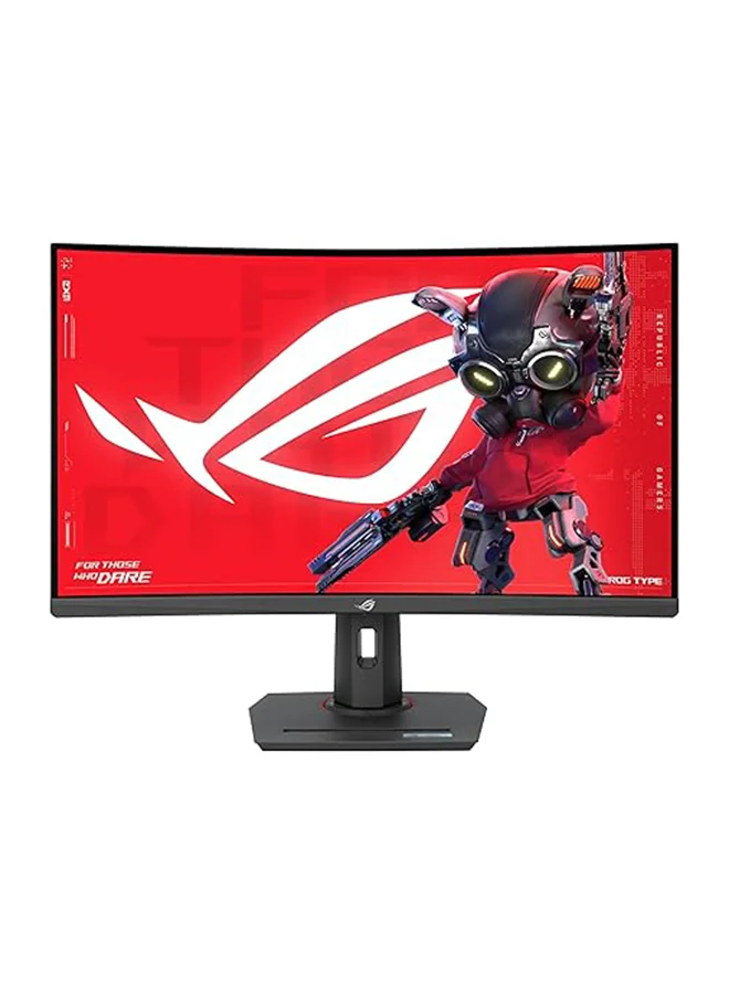 Premium 31.5-inch Curved Gaming Monitor QHD 280Hz Fast VA Display with HDR400 and Adjustable Stand (Black, 31.5 inch) aehkf
