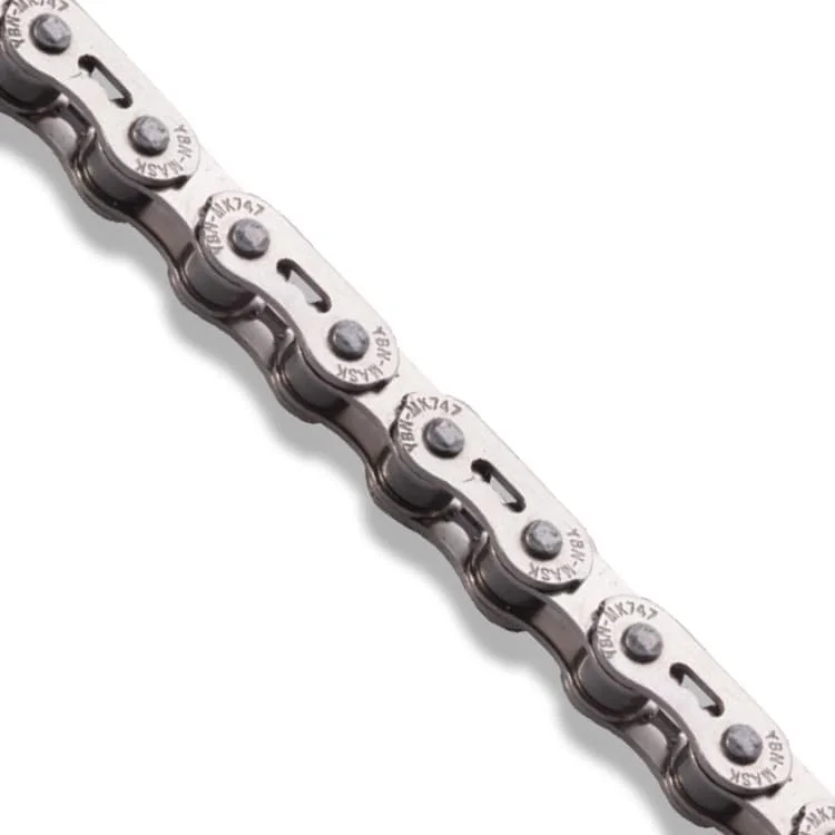 Premium Single Speed BMX Bike Chain Heavy-Duty Replacement Link (Silver, 102 Links) j3yzt