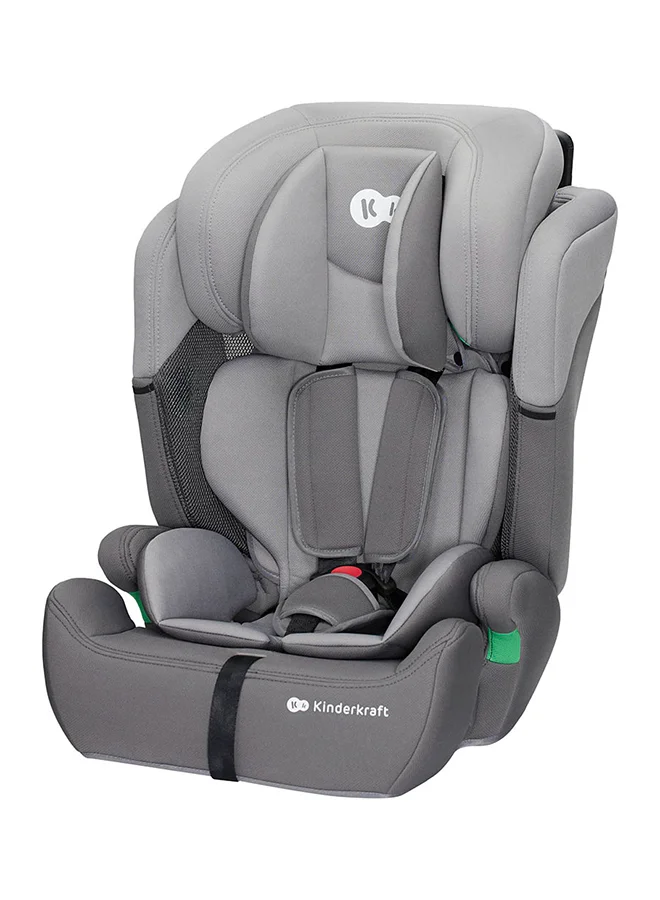 Kinderkraft Comfort Up Car Seat (i-Size 76-150cm) Adjustable Safety Booster for Toddlers and Kids (Grey) yzixz