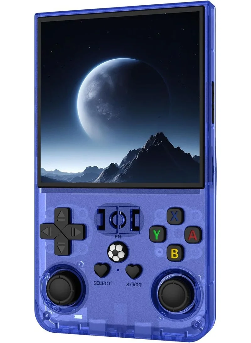 Gulf Trend Retro Handheld Gaming Console 4.0-inch IPS HD Display 64GB Portable Classic Player with Dual Controls (Blue) 0n3q9