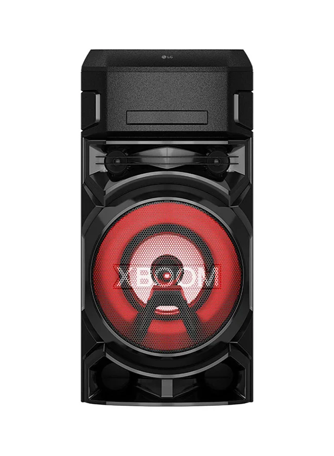 Ultra-HD Megasound Bluetooth Party Hi-Fi System with LED Lighting and Karaoke Features (Black) krx8b