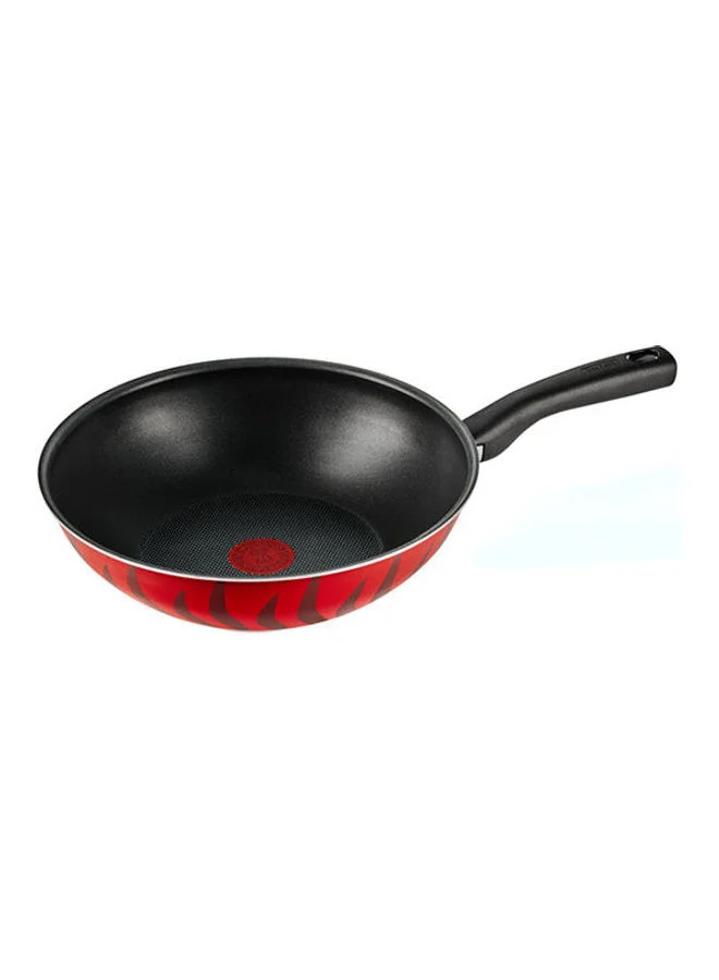 Premium Non-Stick Wok Pan with Ergonomic Handle for Stir-Frying and Saut¨¦ing (Red, 28 cm) 74k1u