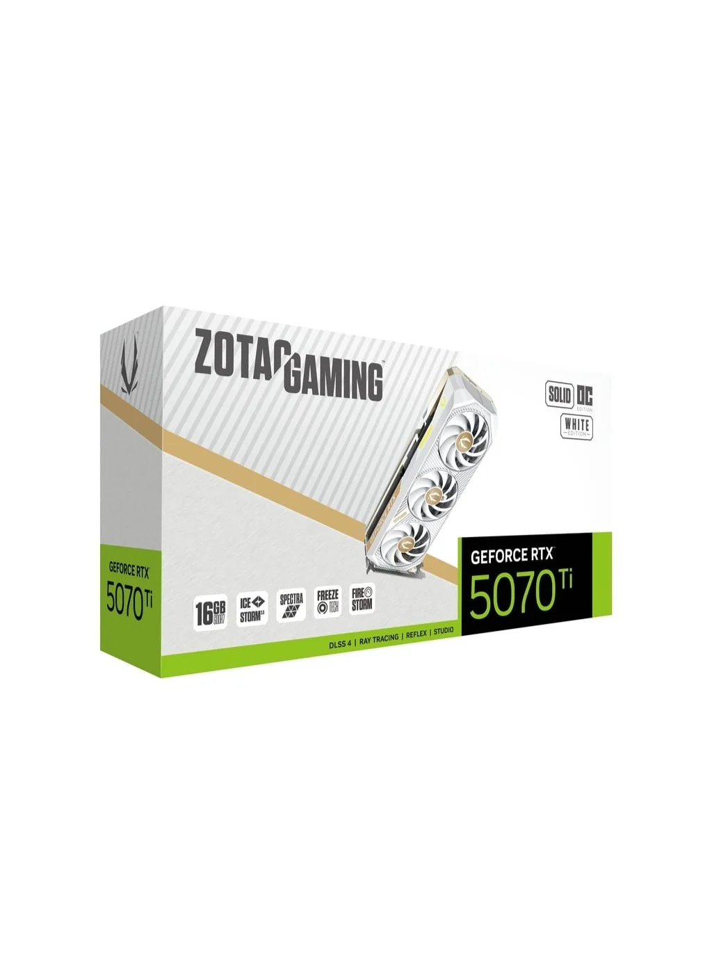 Premium Gaming Graphics Card 16GB GDDR7 Overclocked Edition with Advanced Cooling and RGB Lighting (White, 16GB) z4ifp