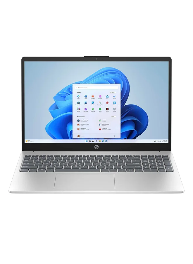 Premium 15.6-inch Full HD Laptop, Intel Core i7-1355U, 16GB RAM, 512GB SSD, Windows 11, English/Arabic Keyboard (Natural Silver) 20ami