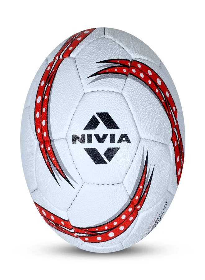 Premium Rubberized Handball 32-Panel Hand-Stitched Training Ball for Women (White, Size 2) bc7jy