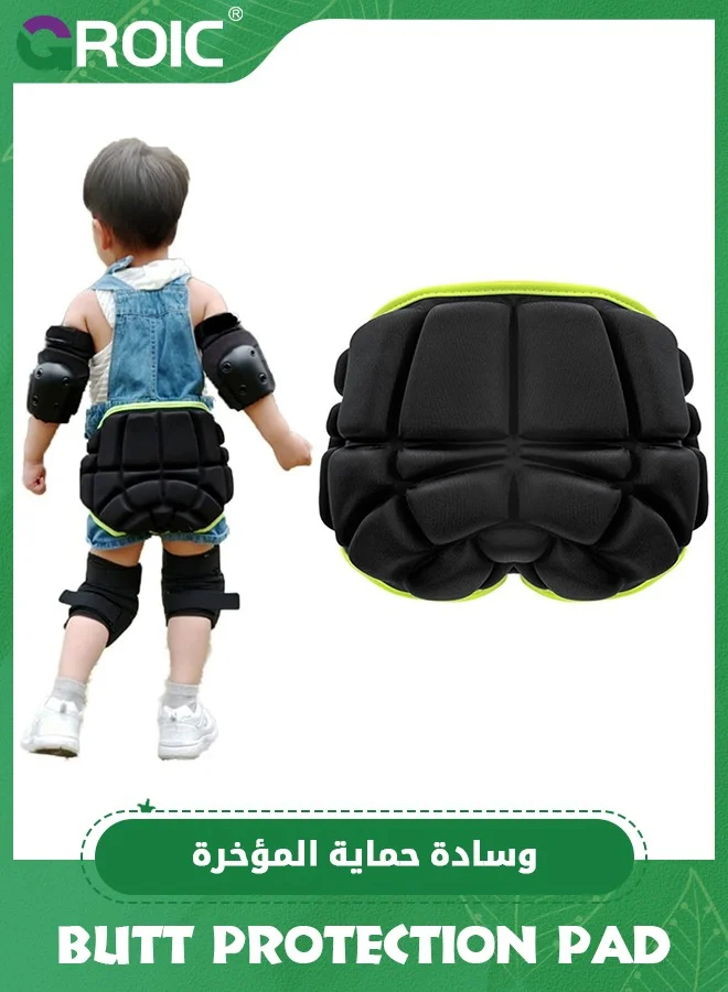 GROIC Kids Protective Hip Pad Impact Shorts for Skating and Roller Hockey (Black, 4-10 Years) sgdjp