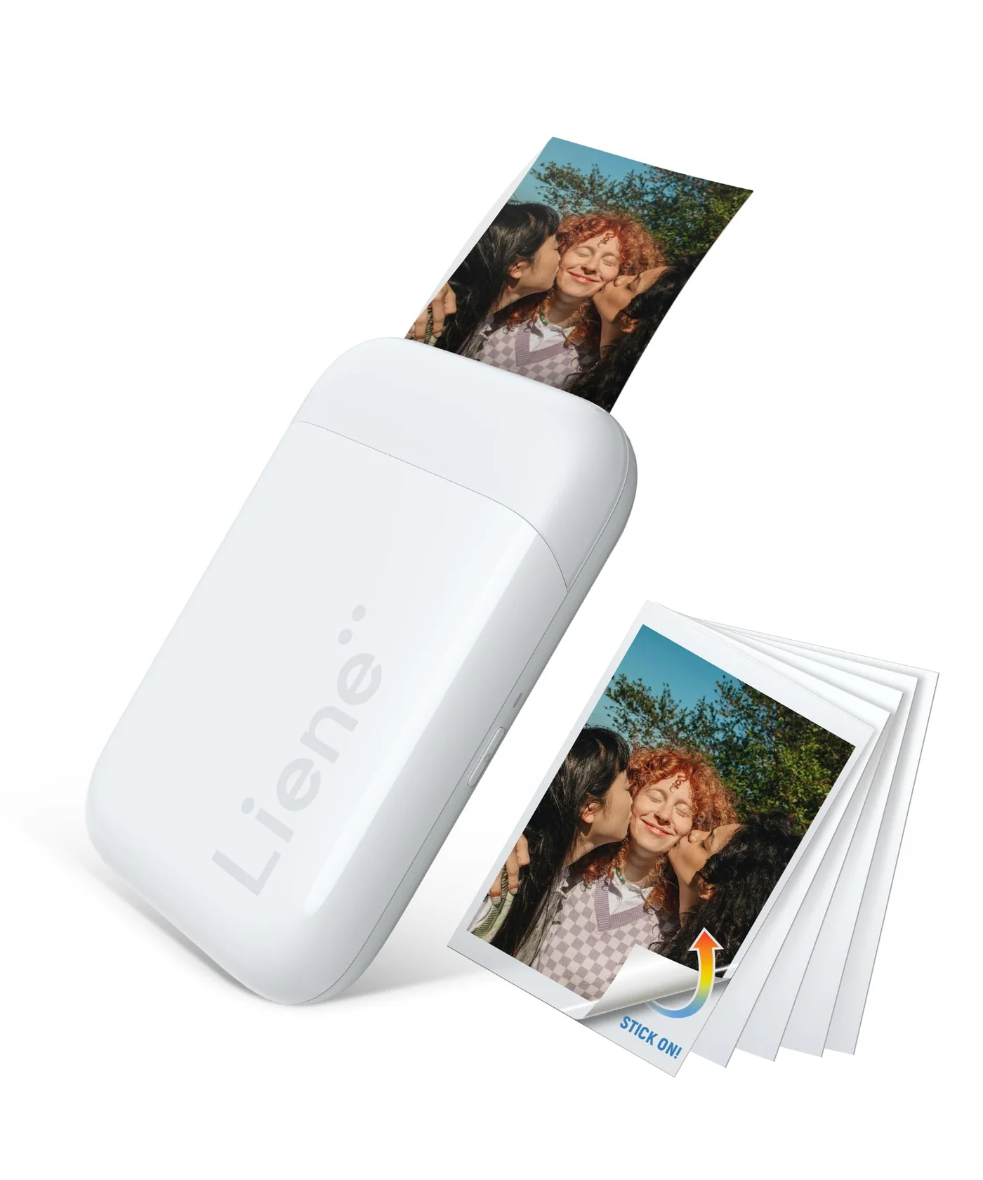 Portable Mini Photo Printer Wireless Bluetooth Instant Smartphone Printer (Pearl White, 2x3 inch) dcj6w
